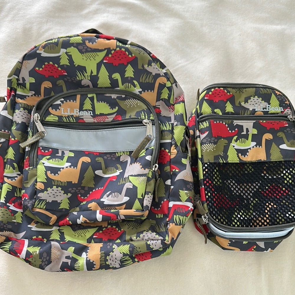 L.L. Bean Camouflage Bags Green and Red